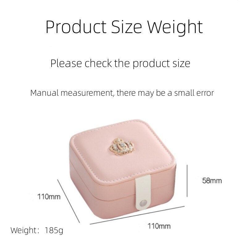 Double-Layer Leather Jewelry Box