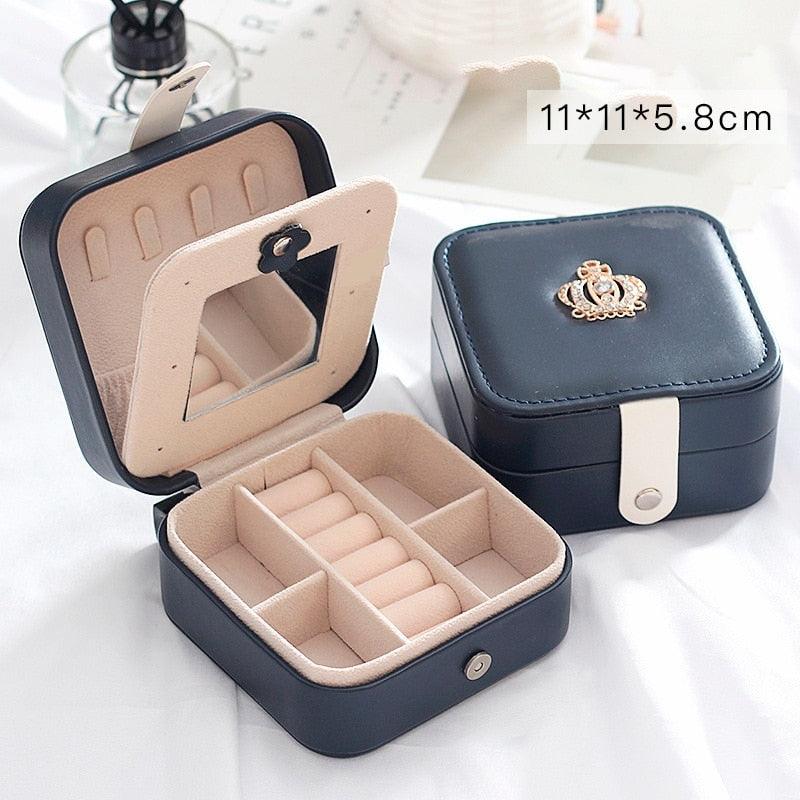 Double-Layer Leather Jewelry Box
