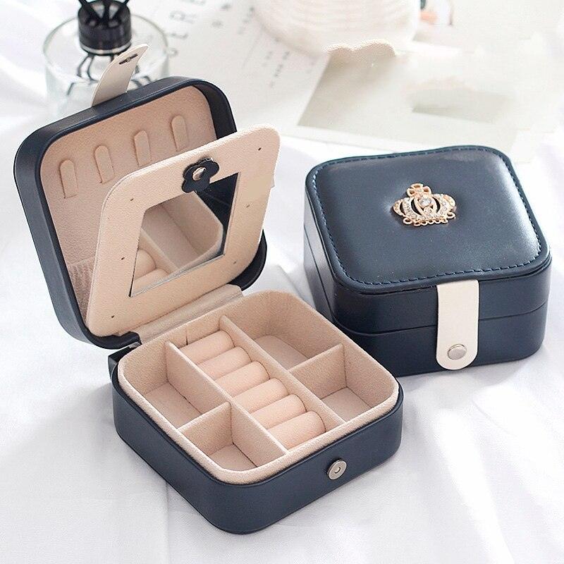 Double-Layer Leather Jewelry Box
