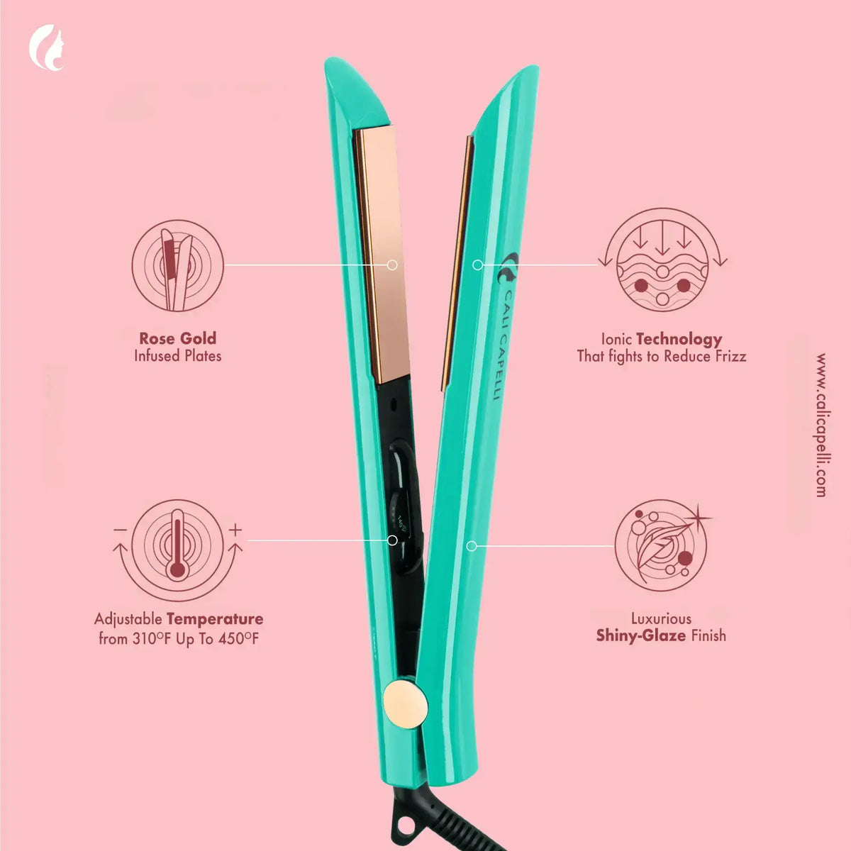 Pro-Series 1" Titanium Straightener, Mint