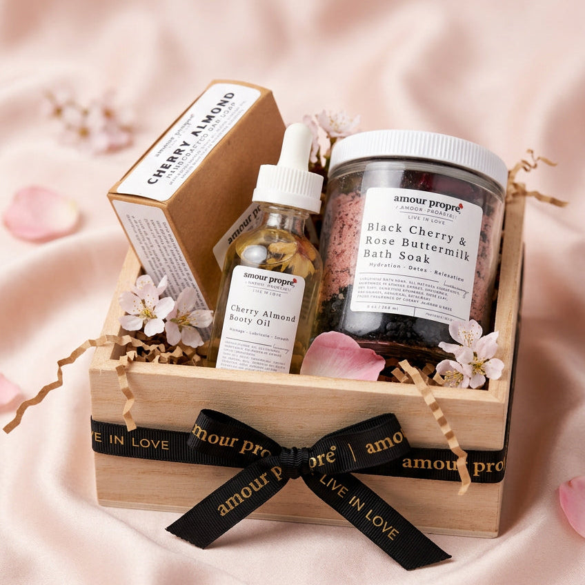 Cherry Almond Rose Spa Gift Box