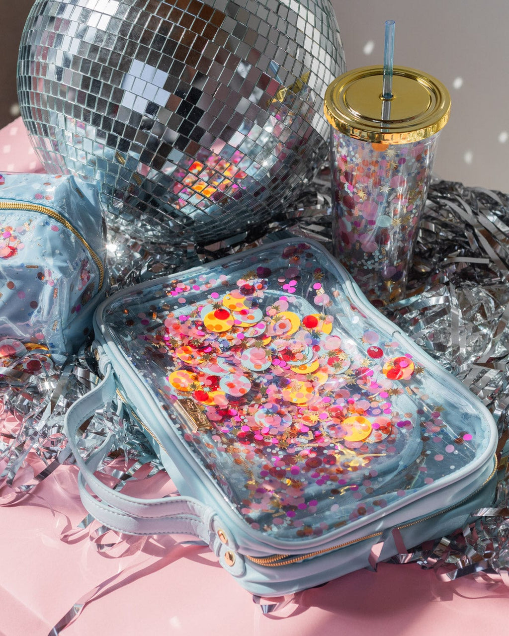 Confetti Travel Makeup Bag