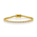 Moissanite Tennis Bracelet in Gold Vermeil