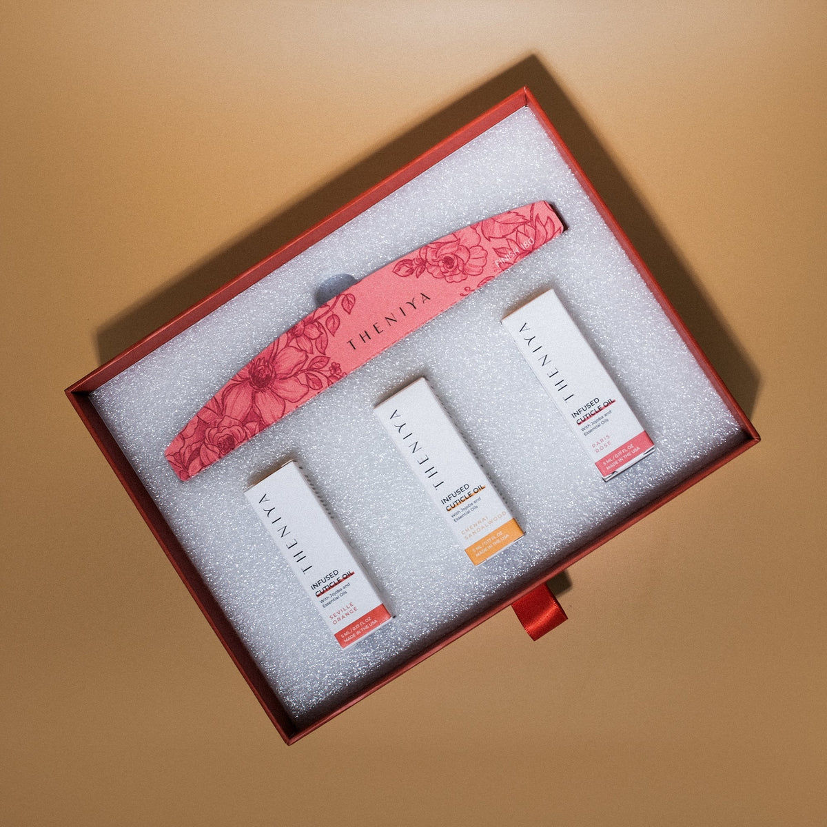 Theniya Cuticle Oil Trio + Nail File Set