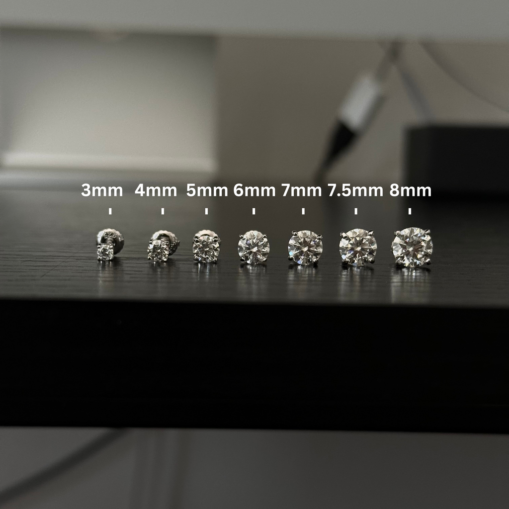 Moissanite Stud Earrings