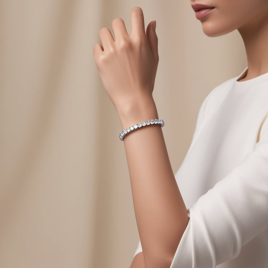 Lab-Grown Diamond Tennis Bracelet, 3.00 CTW, 14K Gold