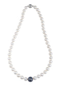 18" Freshwater Pearl Strand with Black Center Pearl
