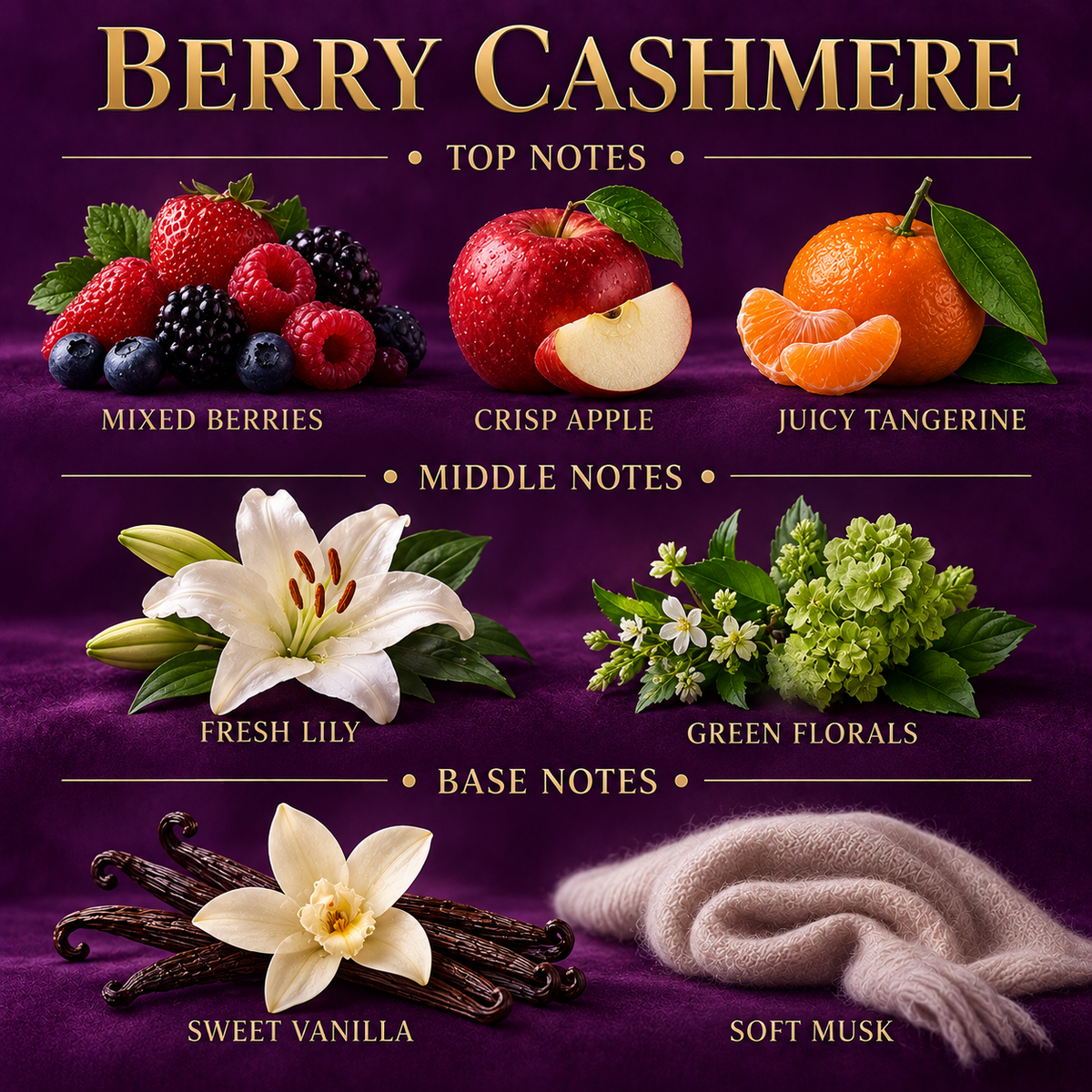 Berry Cashmere Perfume, 100 ml