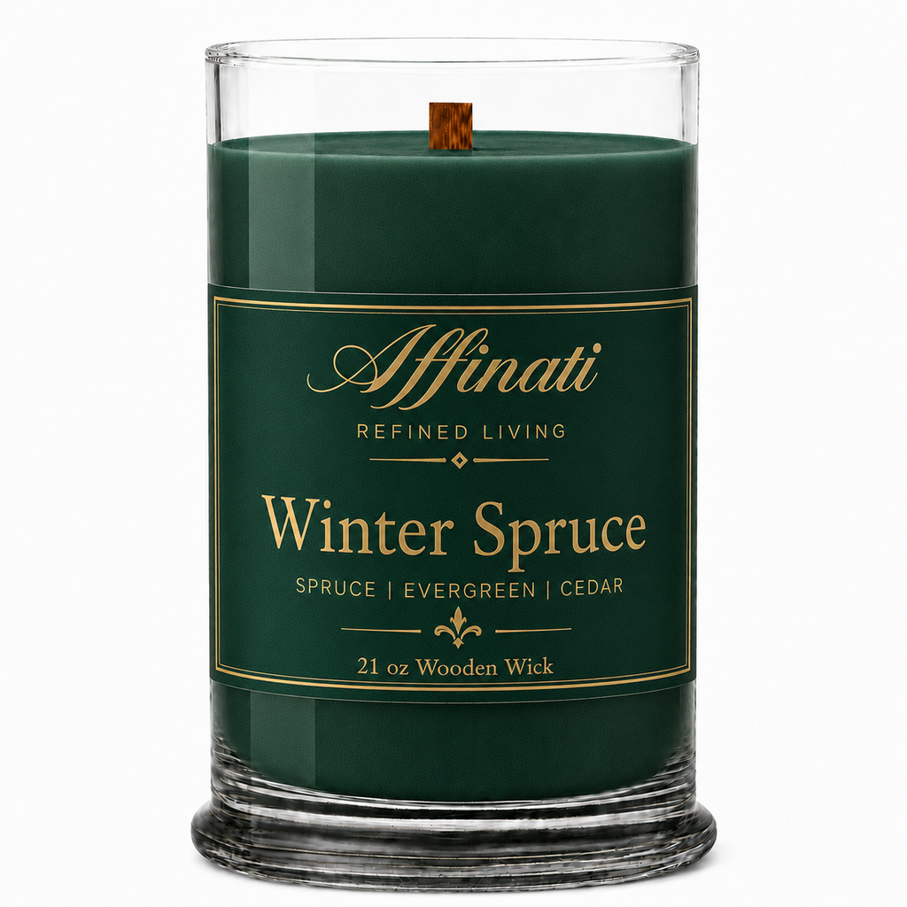 Winter Spruce Wooden Wick Candle, 21 oz