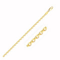 14K Yellow Gold Diamond-Cut Cable Chain, 3.0 mm