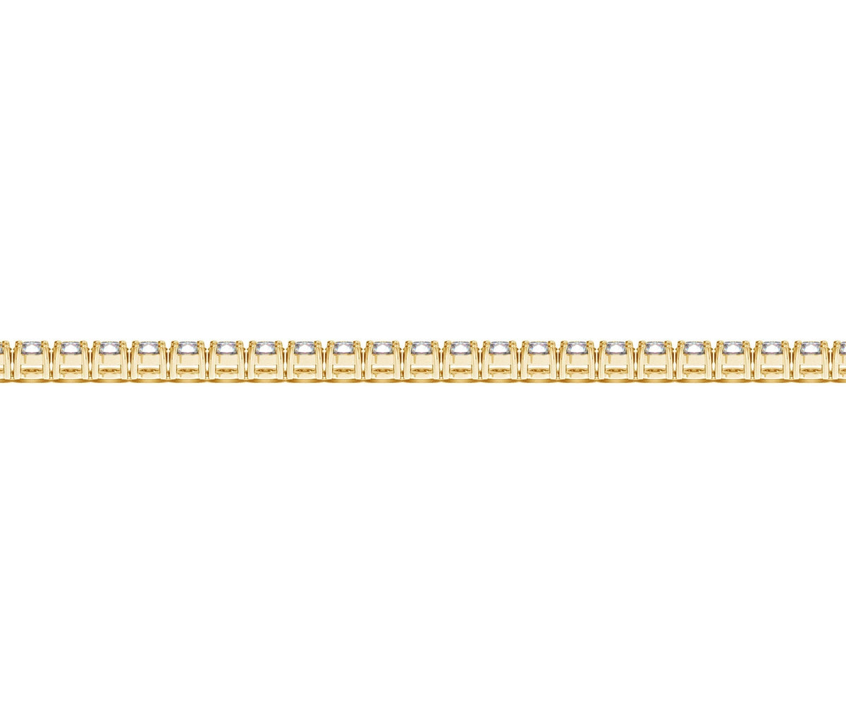 Lab-Grown Diamond Tennis Bracelet, 3 CTW, 14K Yellow Gold