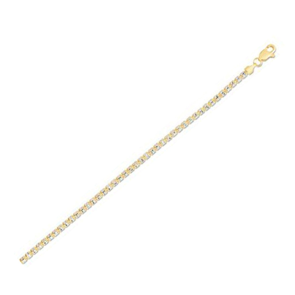 14K Yellow Gold Ice Barrel Chain, 2.7 mm