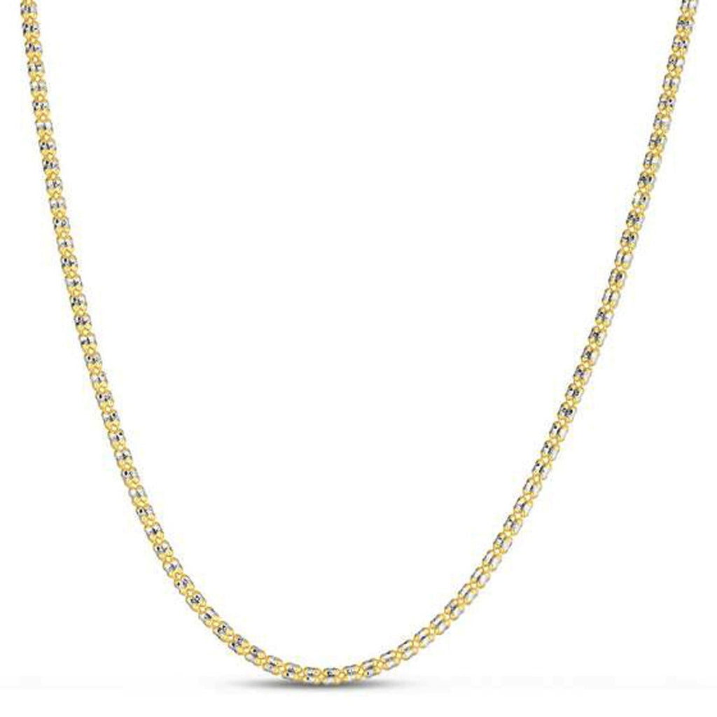 14K Yellow Gold Ice Barrel Chain, 2.7 mm