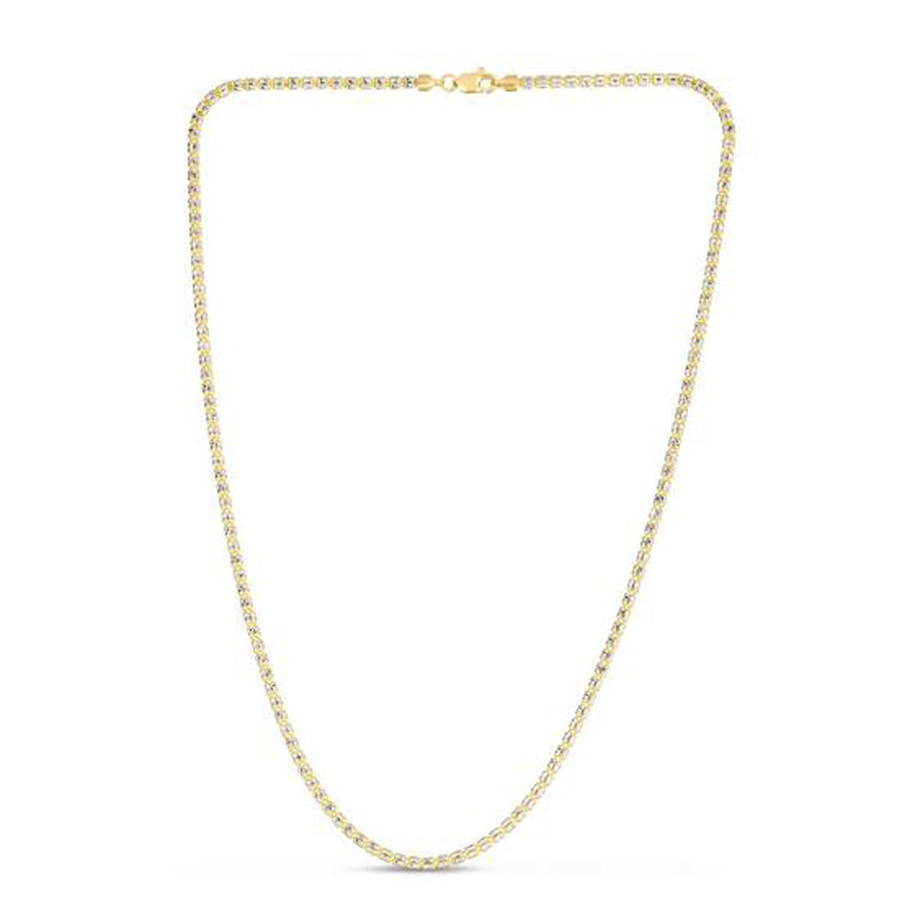 14K Yellow Gold Ice Barrel Chain, 2.7 mm