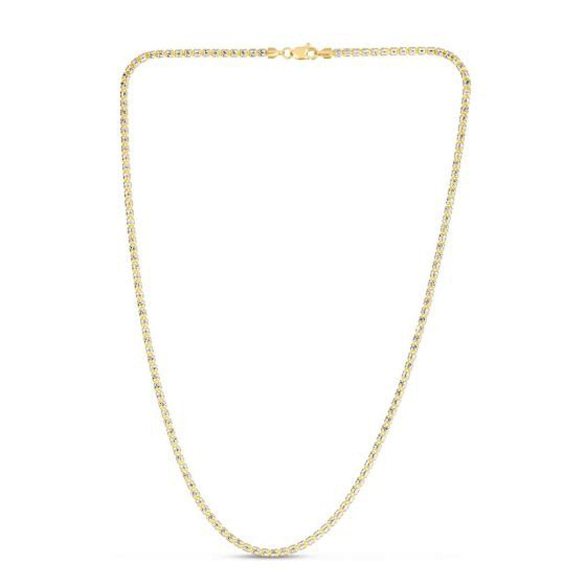 14K Yellow Gold Ice Barrel Chain, 2.7 mm