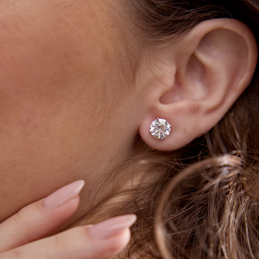 Lab-Grown Diamond Studs, 2.50 CTW, 14K Gold