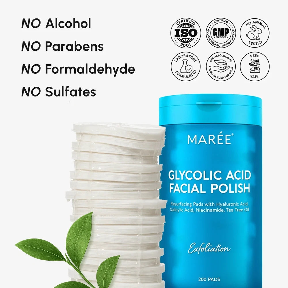 Glycolic Acid Toner Pads, 200 Count