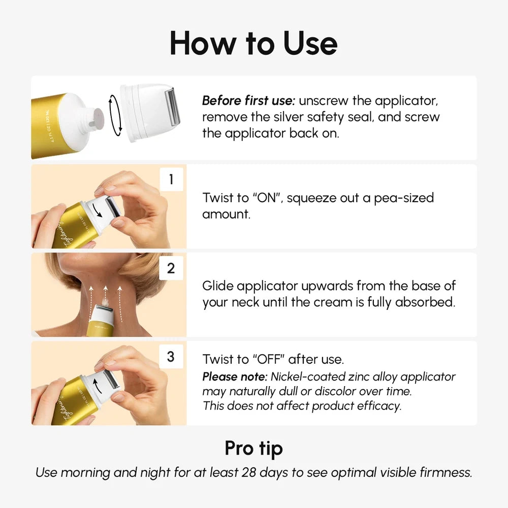 Collagen Neck Firming Cream with Roller