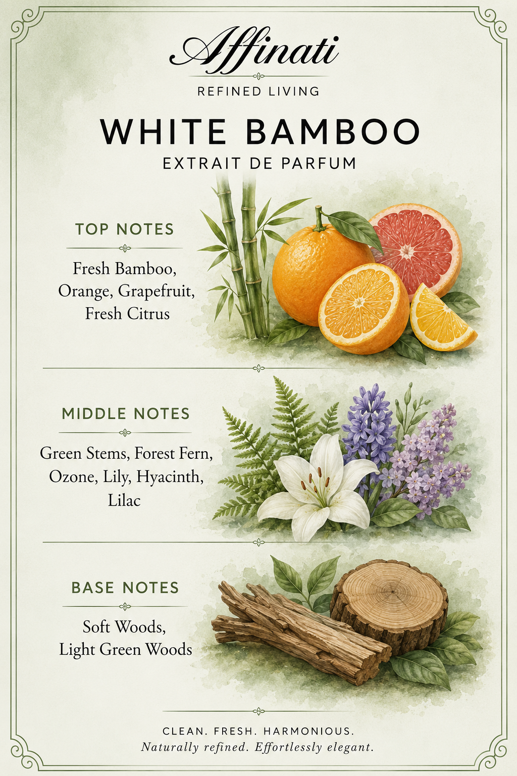 White Bamboo Perfume, 100 ml