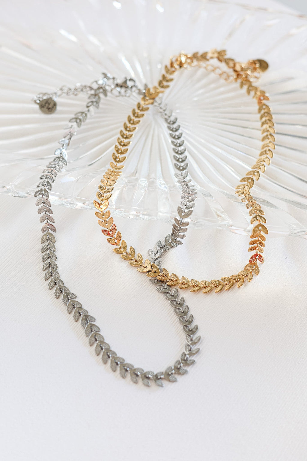 Persephone Leaf Chain Necklace