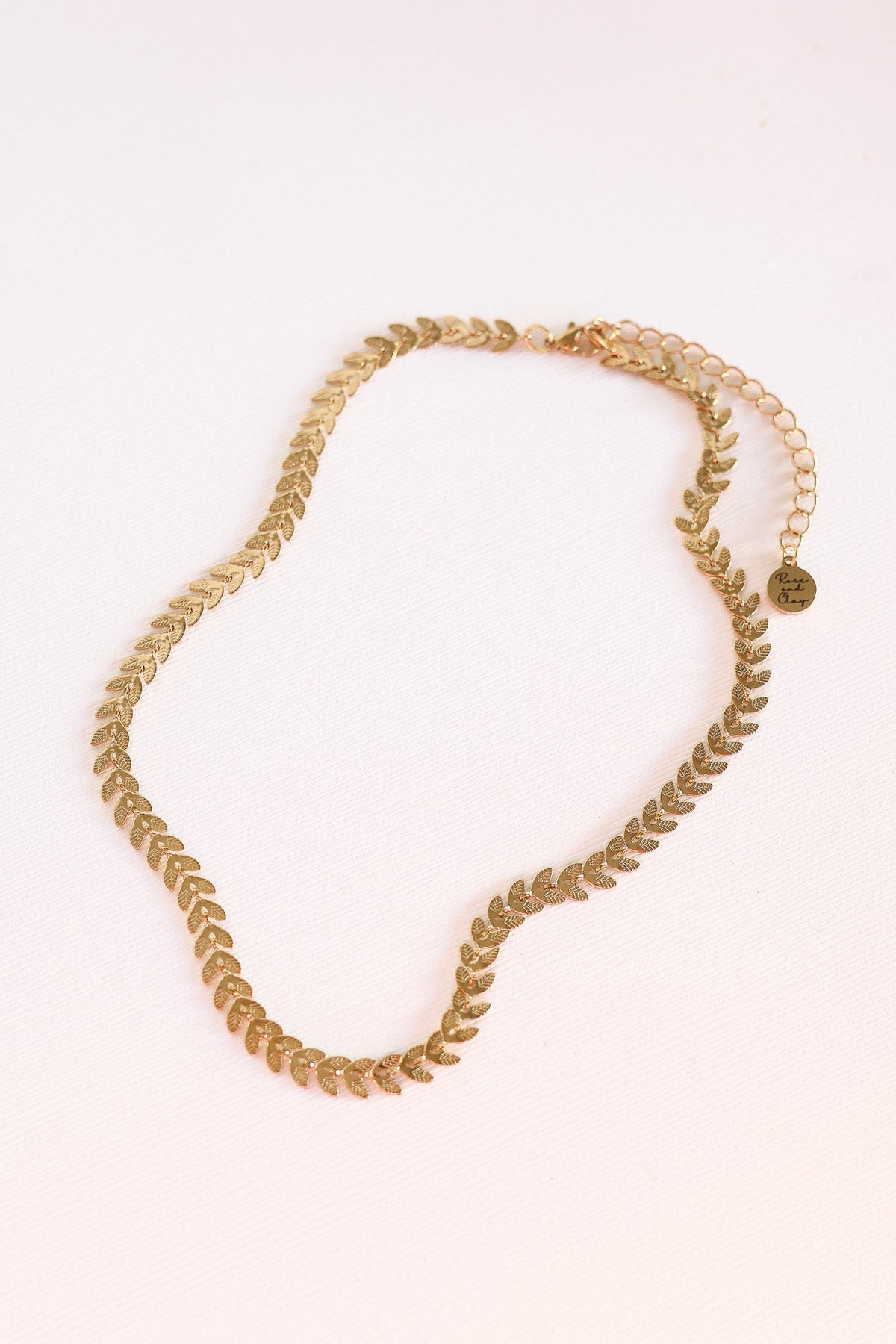 Persephone Leaf Chain Necklace