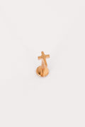 Cross Flat Back Stud Earring