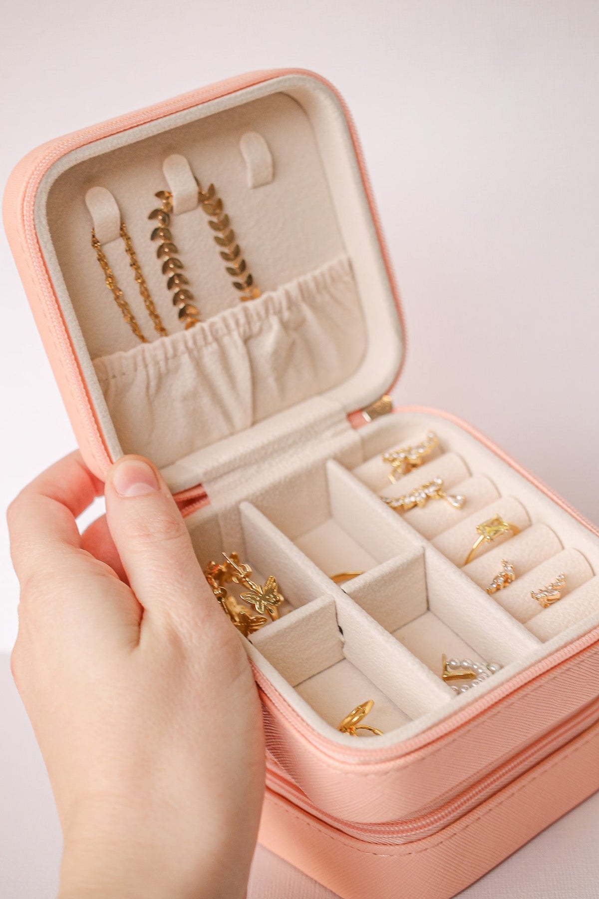 Jewelry Travel Case, Peach