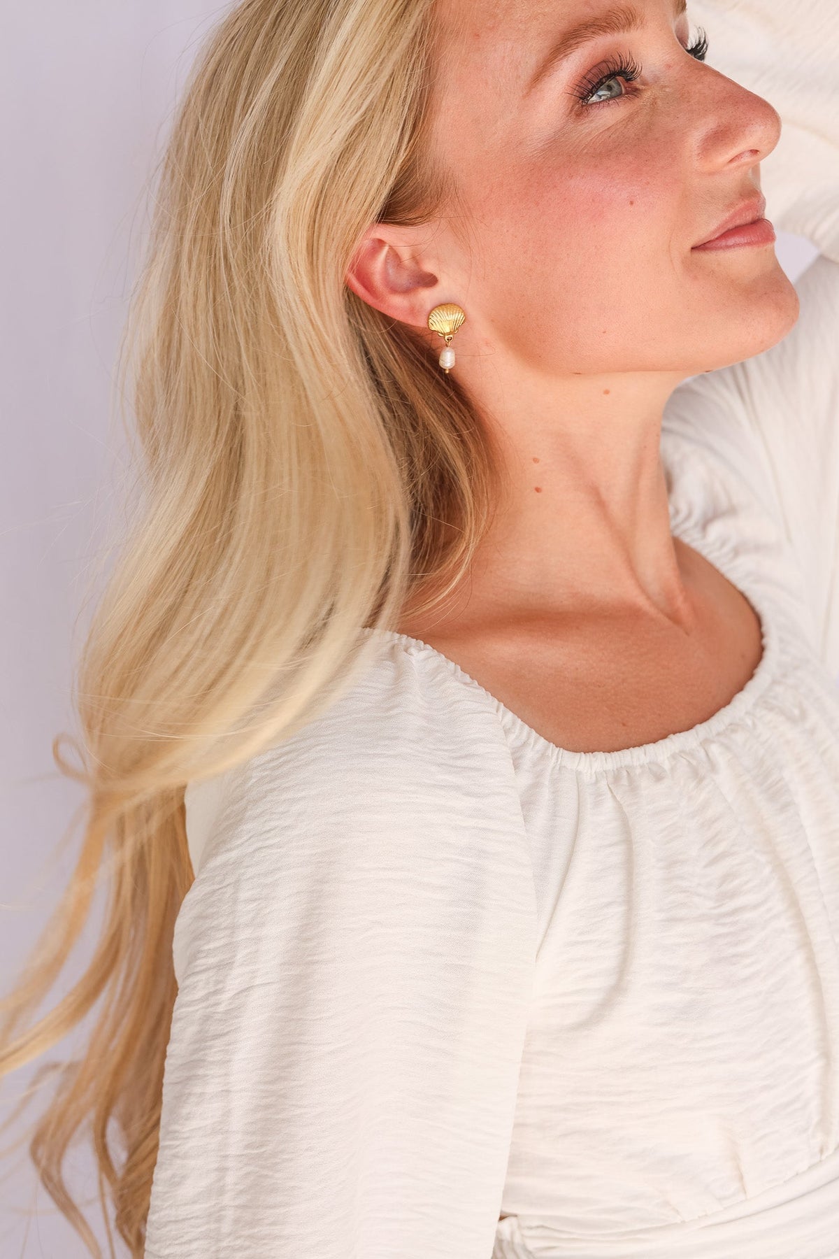 Marina Pearl & Seashell Earrings