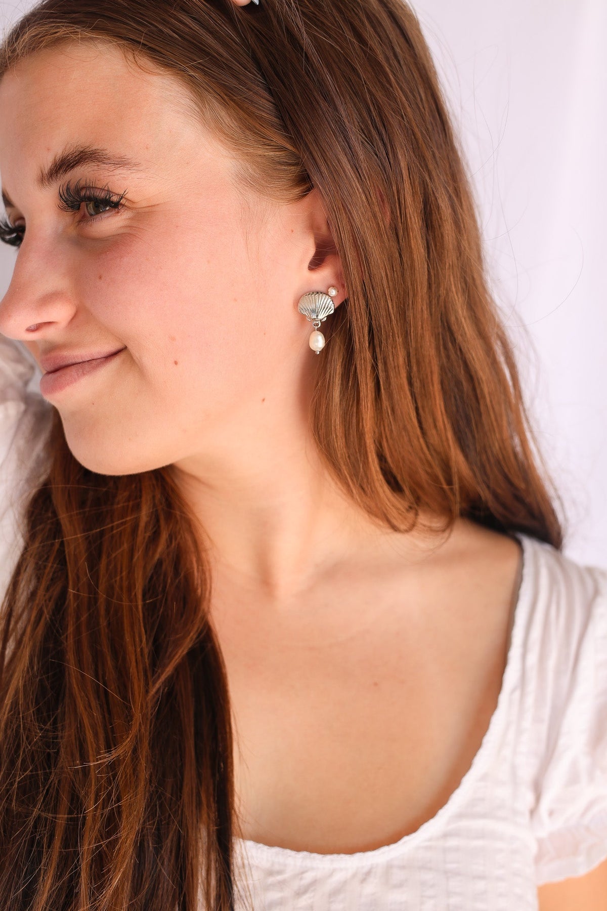 Marina Pearl & Seashell Earrings