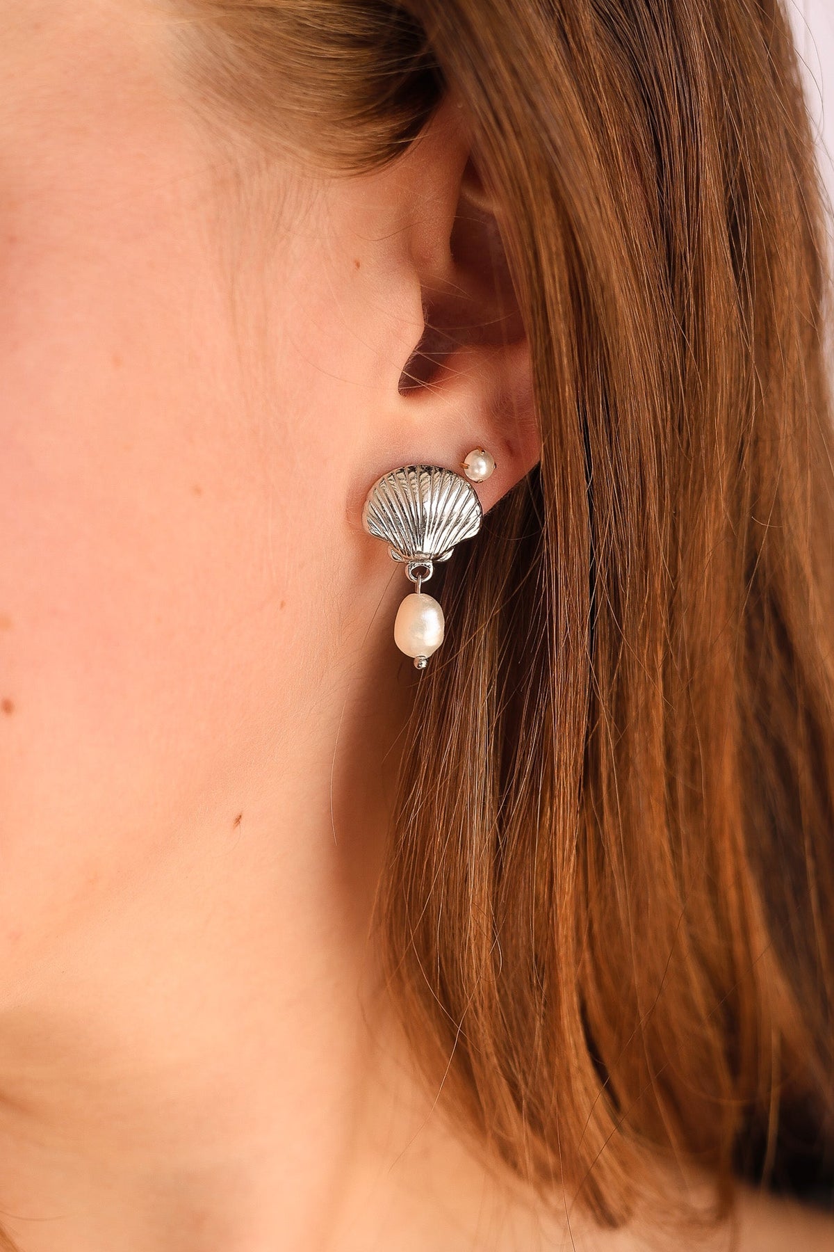 Marina Pearl & Seashell Earrings