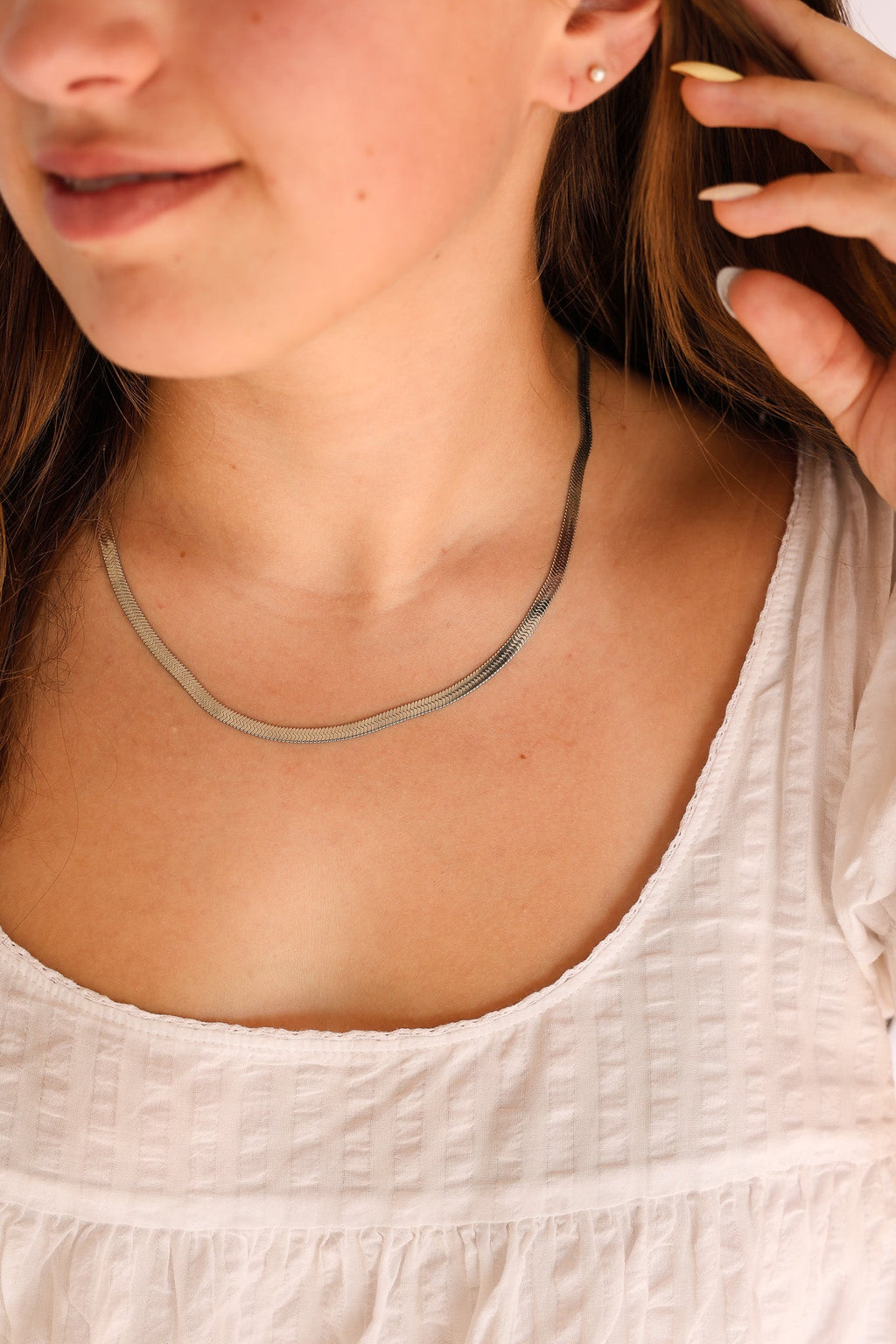 Athens Herringbone Necklace