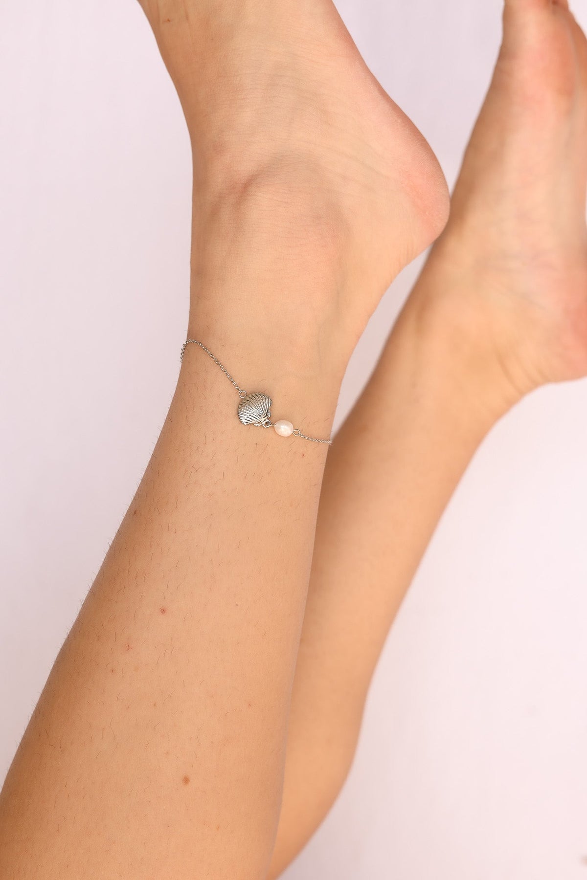 Marina Pearl & Seashell Anklet