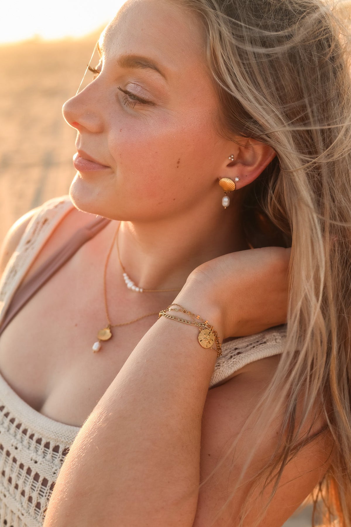 Marina Pearl & Seashell Earrings
