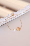 Marina Pearl & Seashell Anklet
