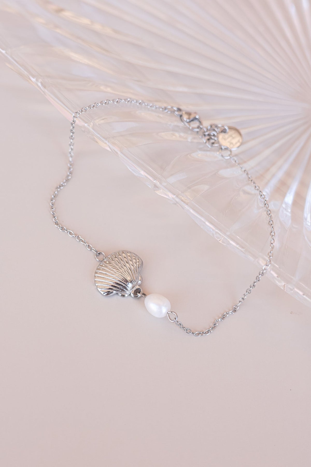 Marina Pearl & Seashell Anklet