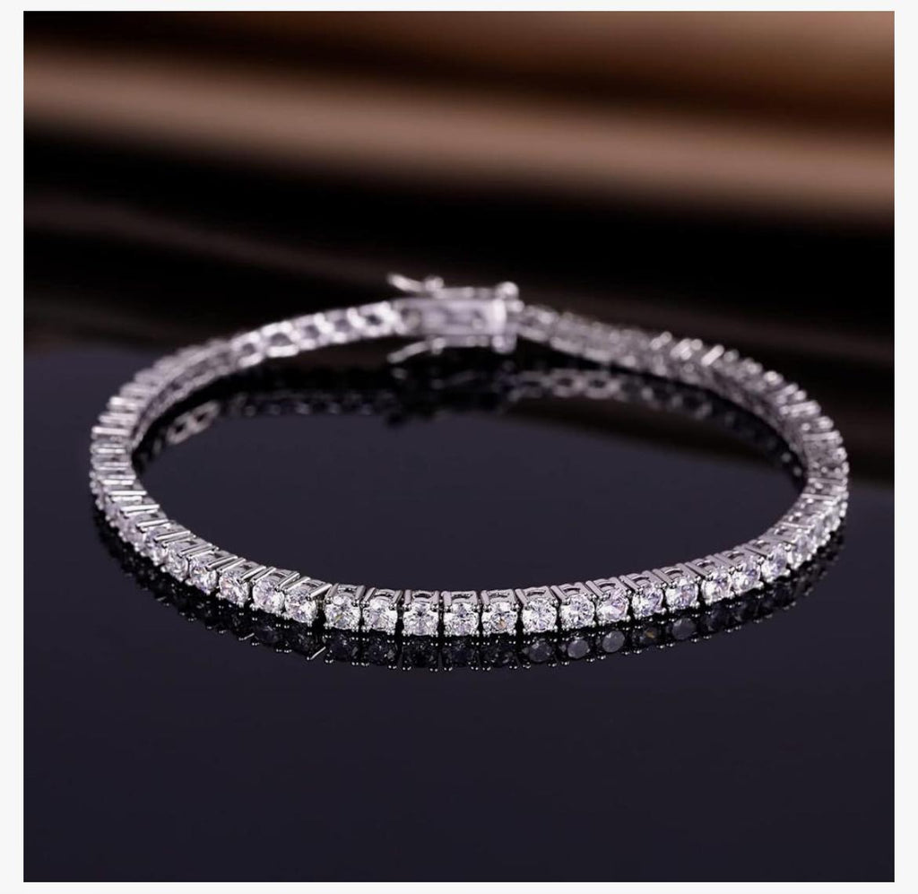 Lab-Grown Diamond Tennis Bracelet, 3.00 CTW, 14K Gold