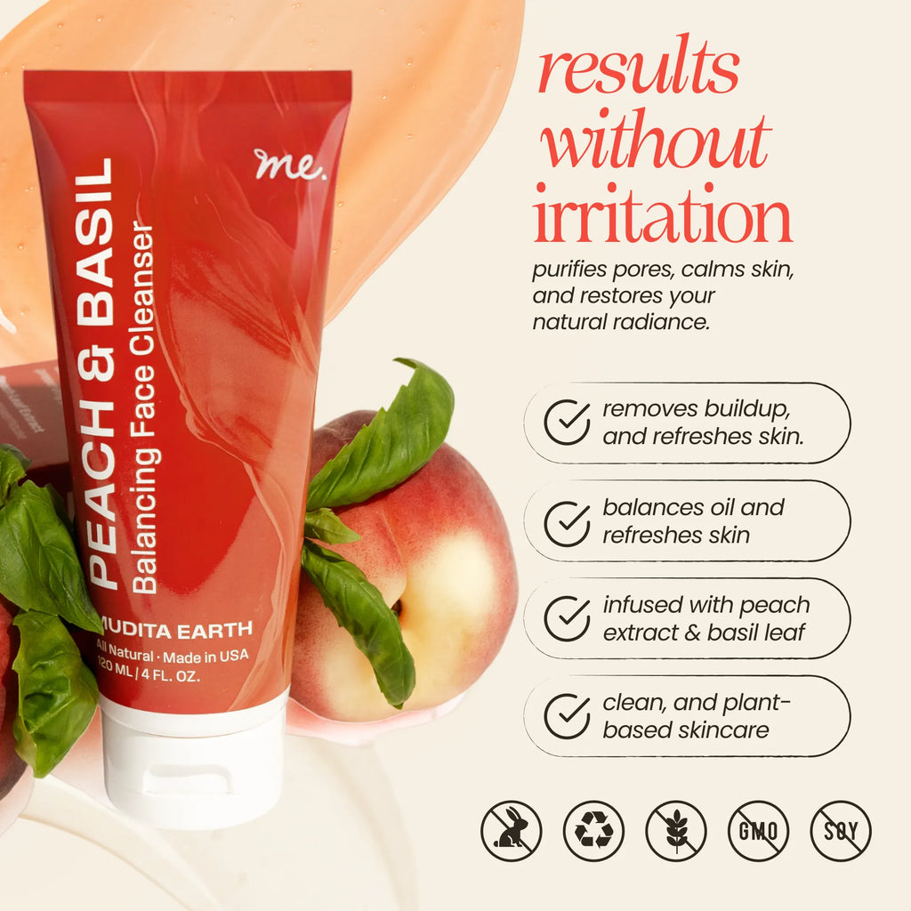 Mudita Earth Peach & Basil Balancing Cleanser
