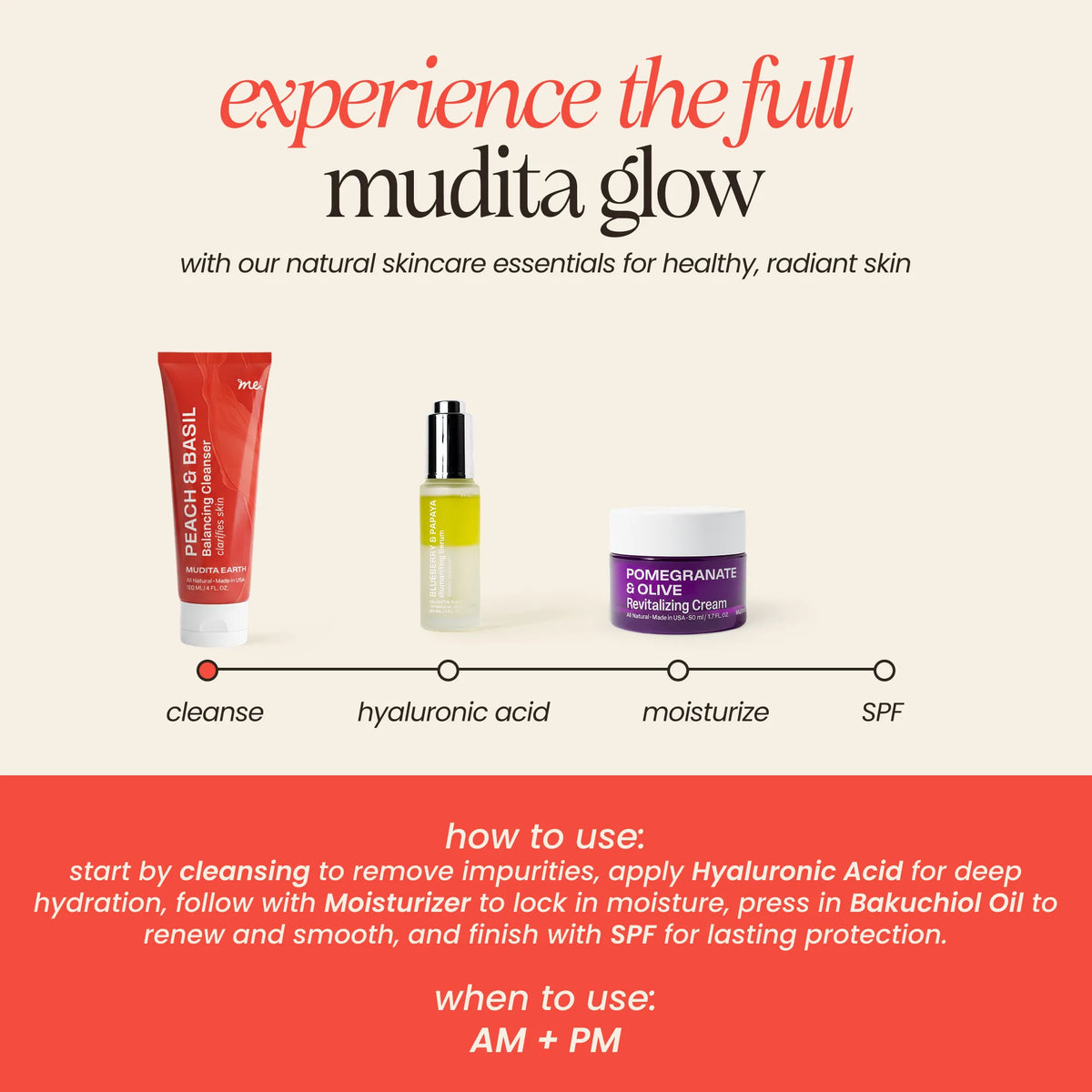 Mudita Earth Peach & Basil Balancing Cleanser
