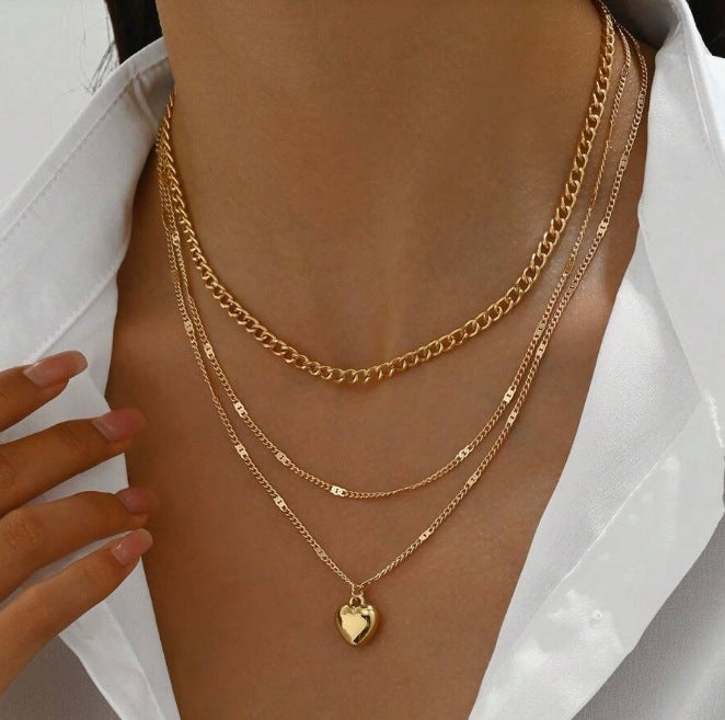 5-Piece Gold Layering Necklace Set