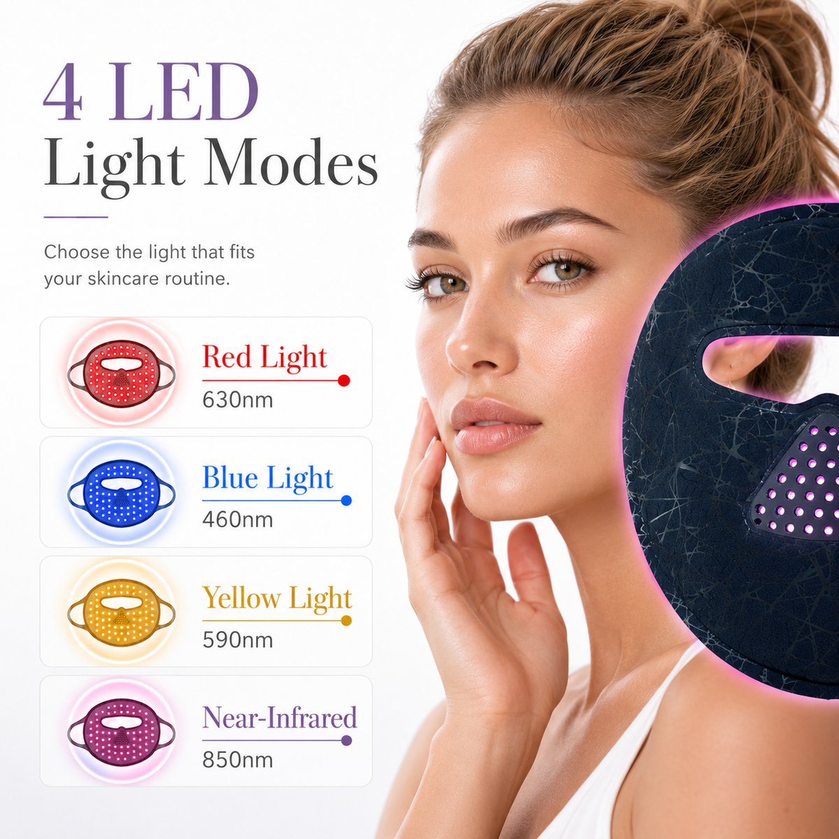 iReliev LED Light Therapy Face Mask