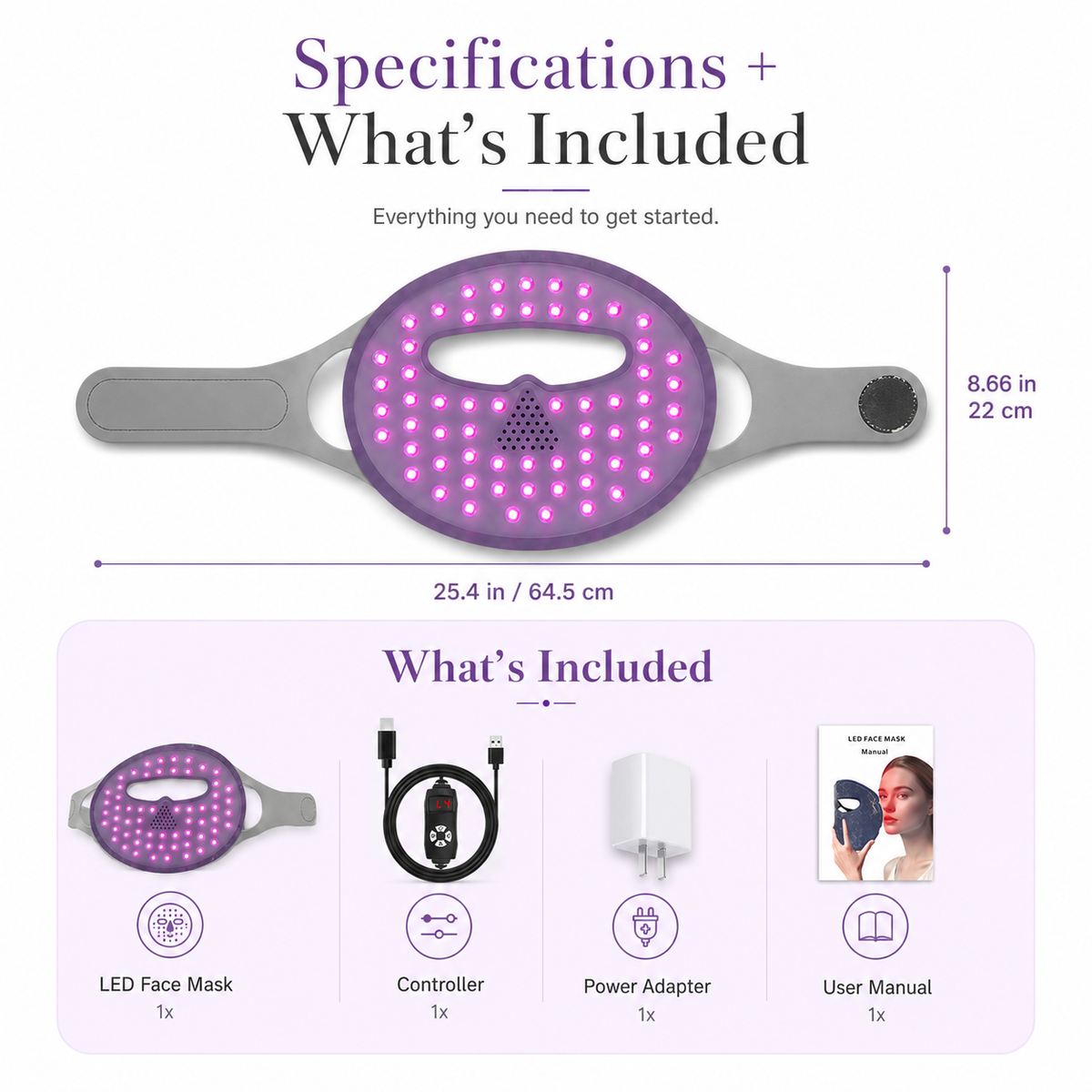 iReliev LED Light Therapy Face Mask