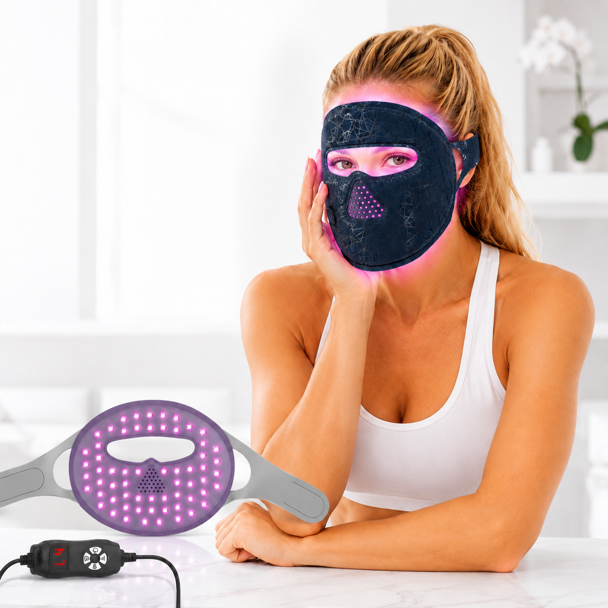 iReliev LED Light Therapy Face Mask