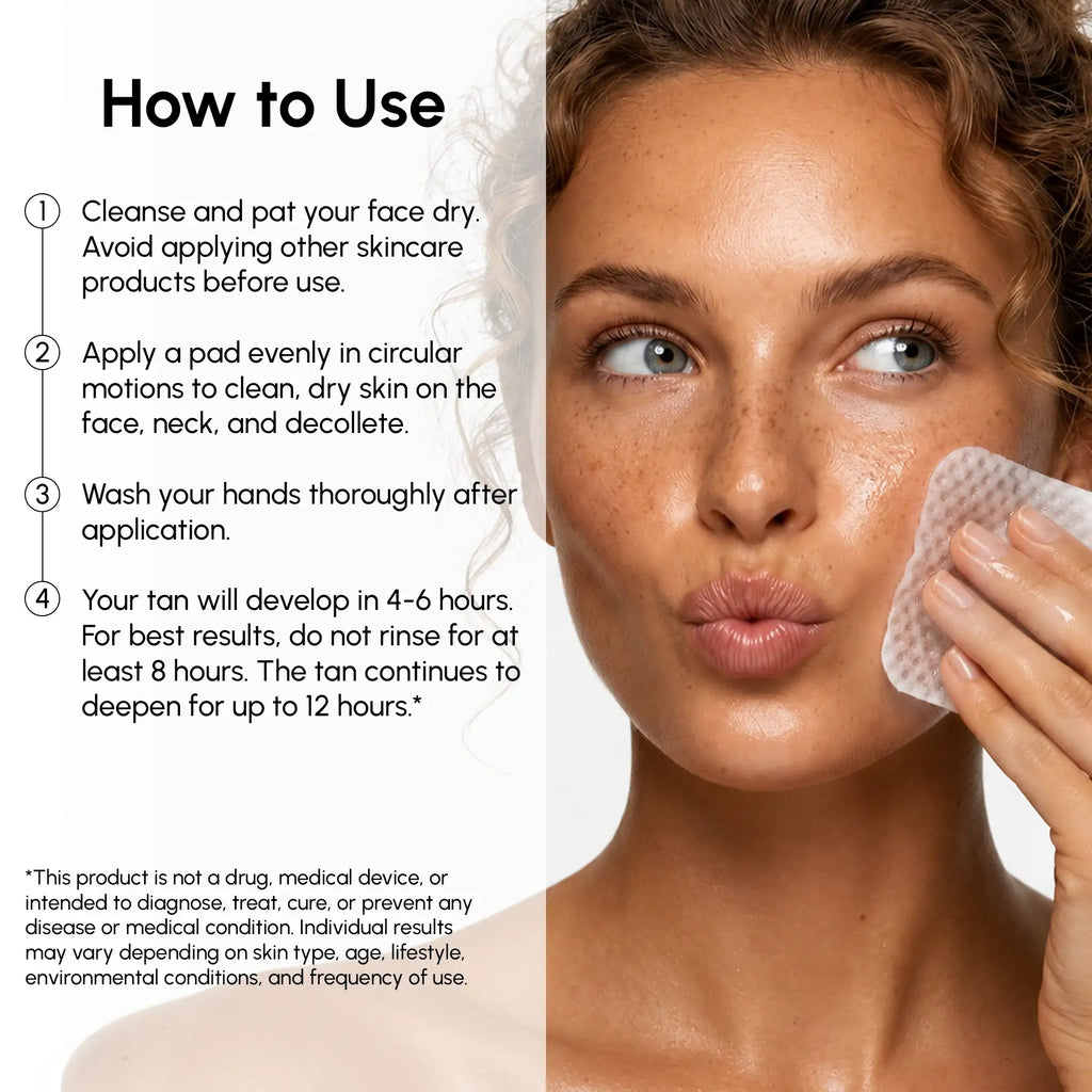 Self-Tanning Toner Pads