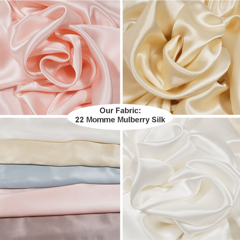 Mulberry Silk Pillowcase Set of 2, Cream