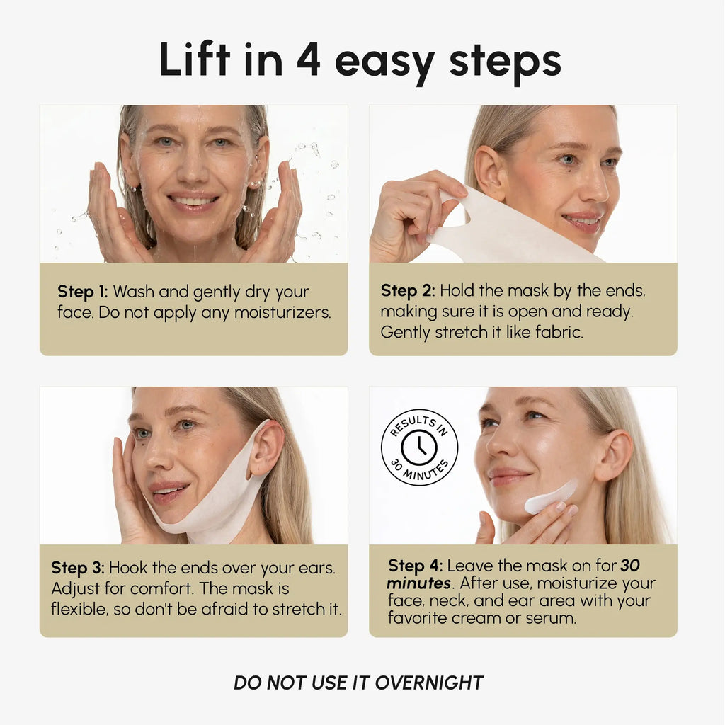 24K Gold V-Line Lifting Mask, 20 Count