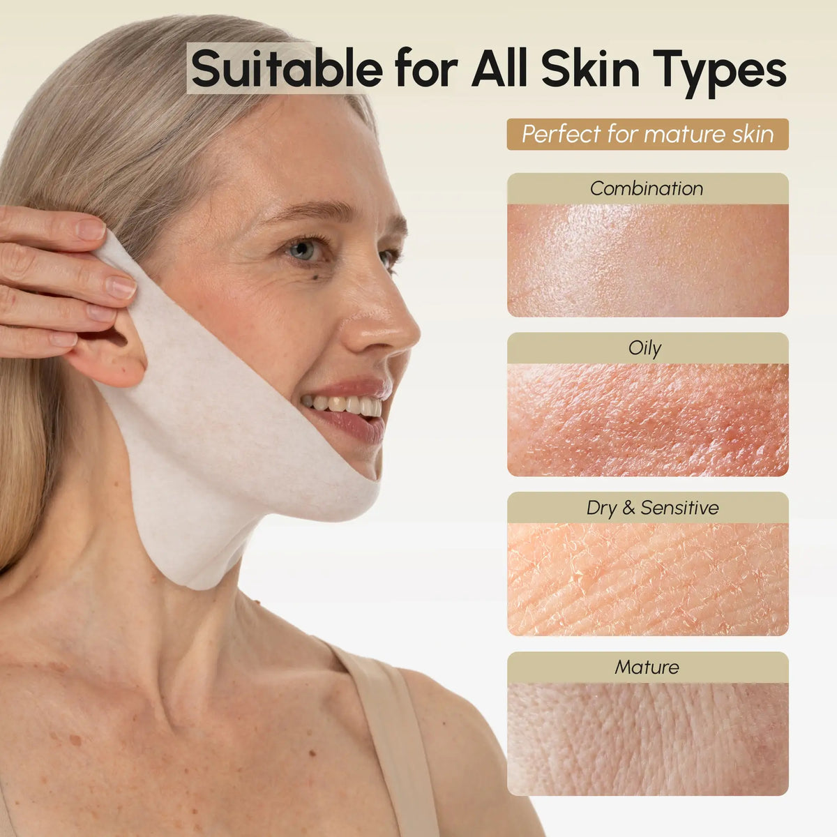 24K Gold V-Line Lifting Mask, 20 Count
