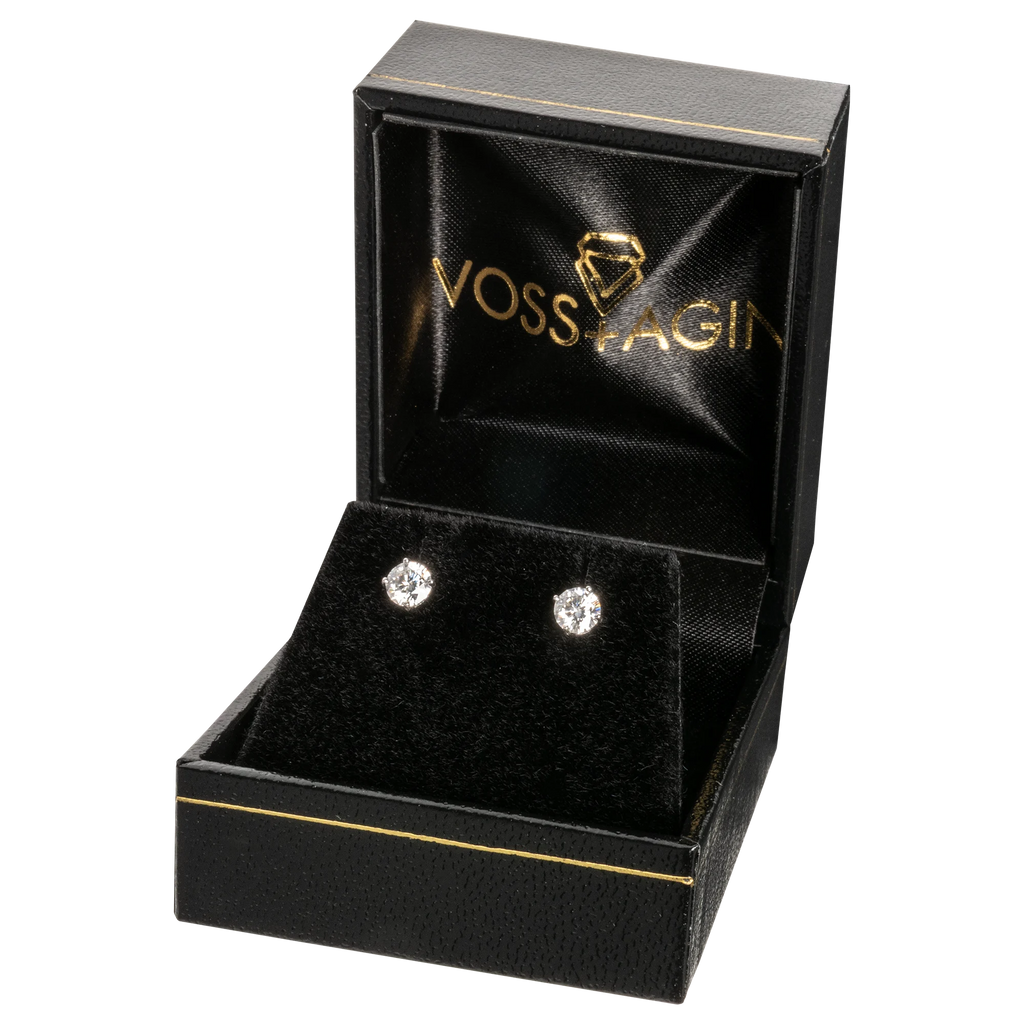 Lab-Grown Diamond Studs, 1.00 CTW, 14K Gold Overlay