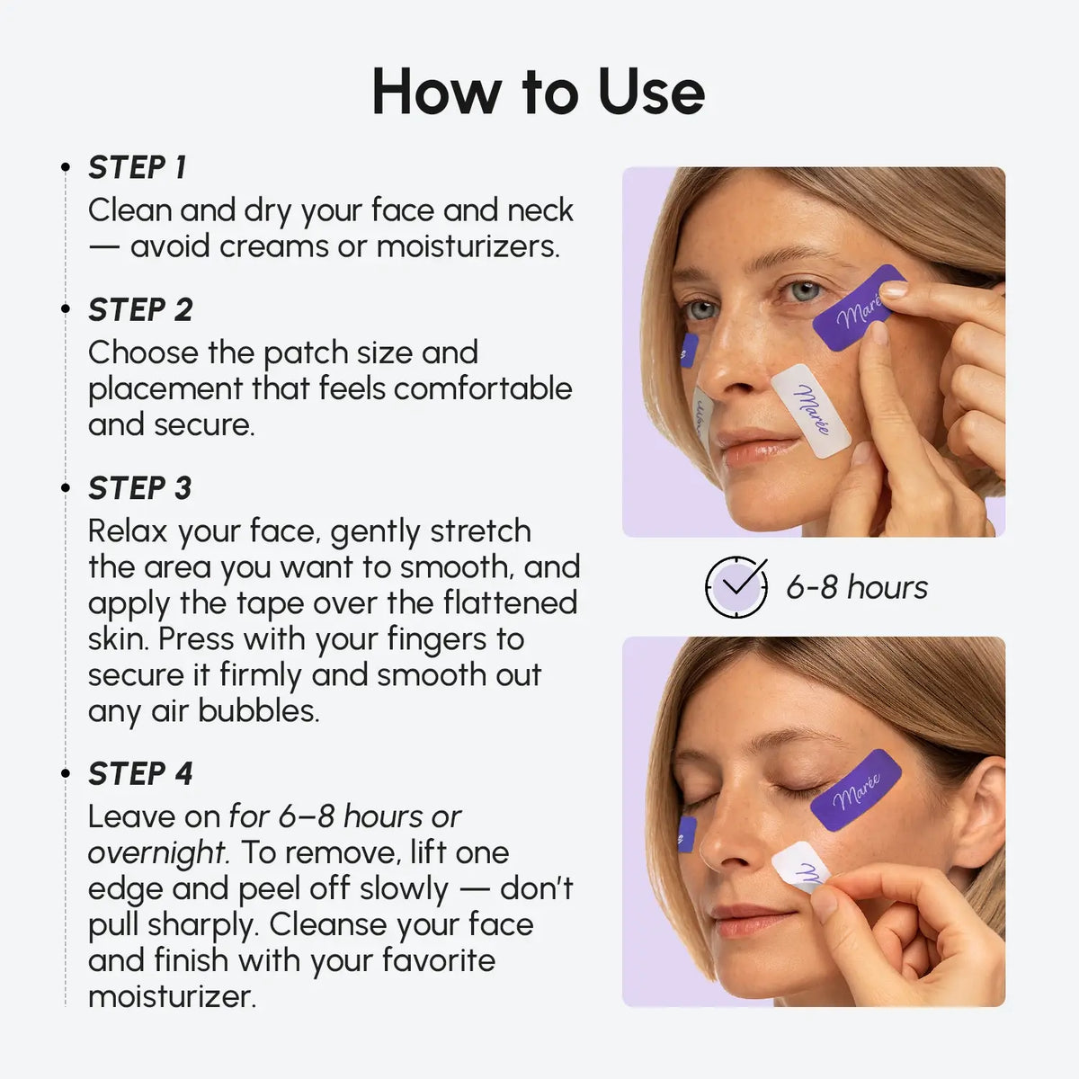 Face Smoothing Tape Patches