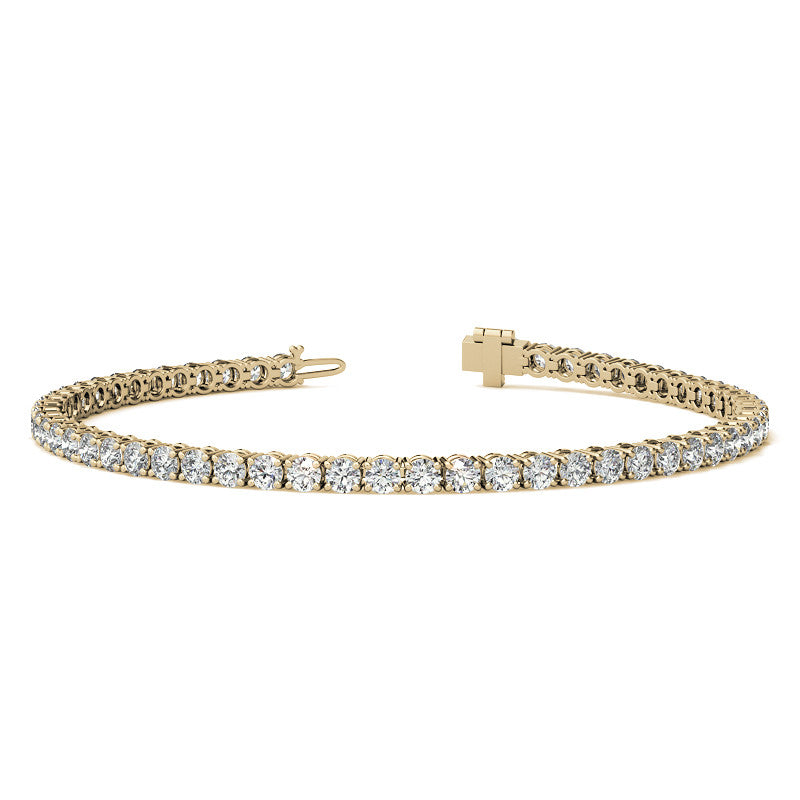 Lab-Grown Diamond Tennis Bracelet, 3.00 CTW, 14K Gold