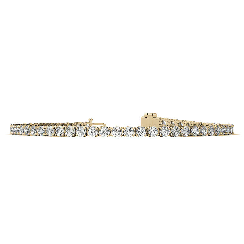 Lab-Grown Diamond Tennis Bracelet, 3.00 CTW, 14K Gold